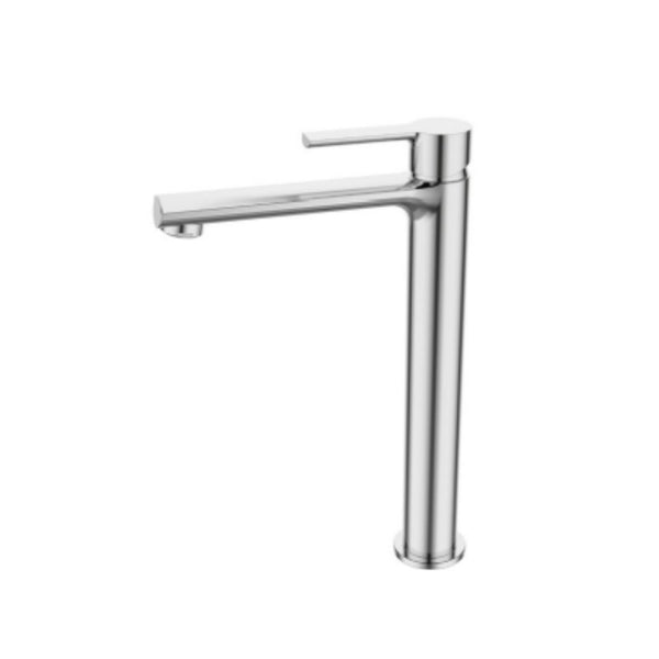 KARAG Miscelatore lavabo alto TATI cromo cartuccia ceramica flessibili collegamento 35 cm