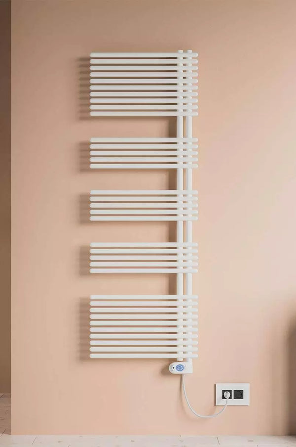 Termoarredo scaldasalviette elettrico E-GARDA bianco