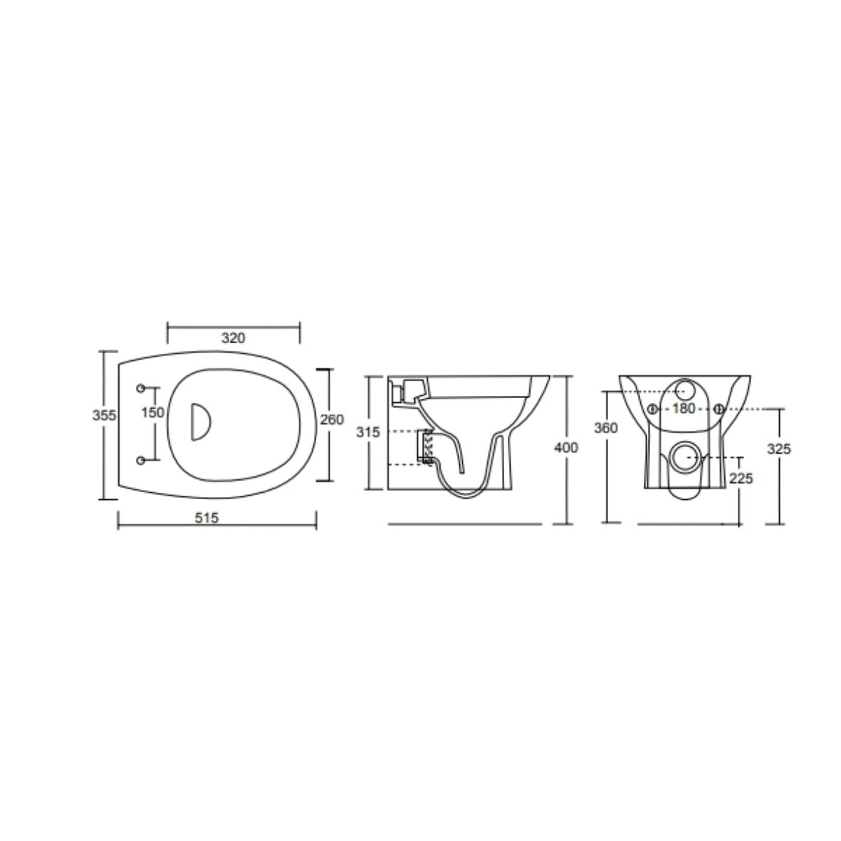W.C. SOSPESO SERIE FLY PLUS