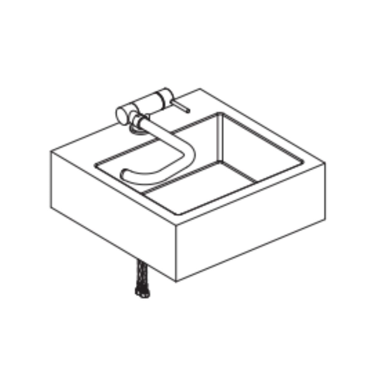 GATTONI Miscelatore lavello cucina UNDER WINDOW 6014765 con bocca girevole reclinabile sottofinestra