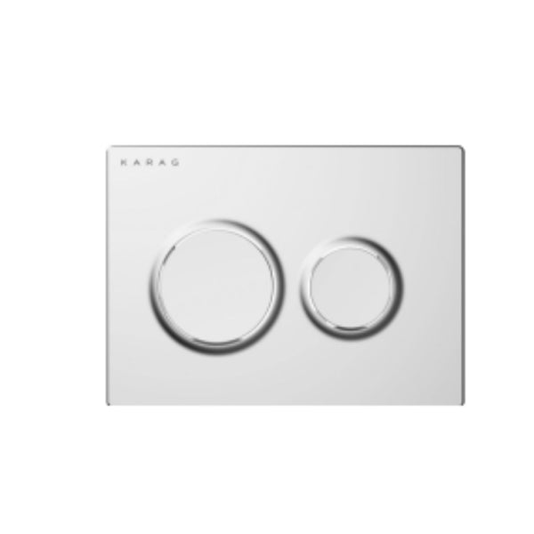 PLACCA DI CONTROLLO KARAG OLIMPOS CROMATO 2 PULSANTI
