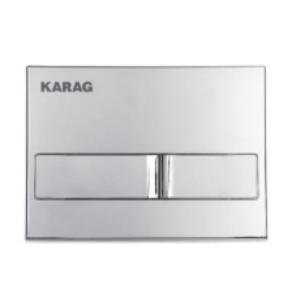 PLACCA DI CONTROLLO KARAG CARINA  CROMATO 2 PULSANTI
