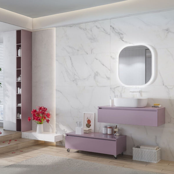 KARAG Composizione Mobile bagno KEA 100 VIOLETTE cm. 100