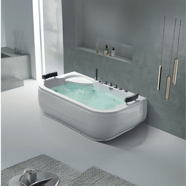 KARAG Vasca da bagno idromassaggio ELIZA K-1213 BIANCO LUCIDO 180 cm