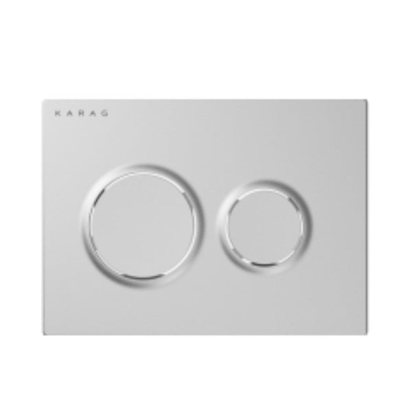 PLACCA DI CONTROLLO KARAG OLIMPOS SATINATO 2 PULSANTI