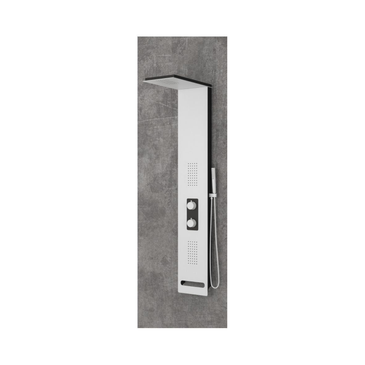 KARAG Colonna doccia in alluminio BIANCO NERO