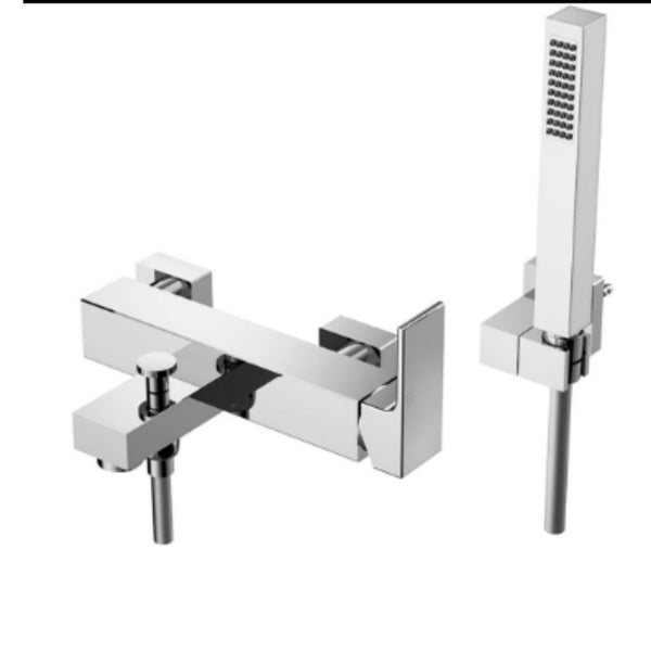 GATTONI Miscelatore vasca esterno KUBIK con doccetta 2500/25 STD