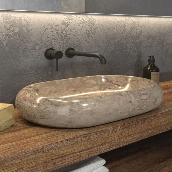 KARAG Lavabo da appoggio DONAT SDOP cream 600x400x120 mm