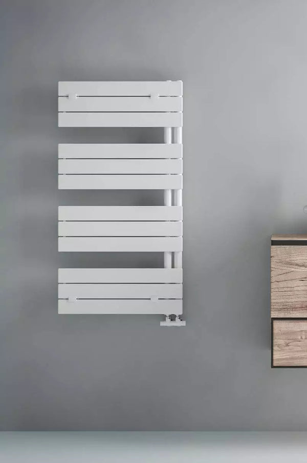 Termoarredo scaldasalviette ALBA H 1730 mm interasse 50 mm bianco
