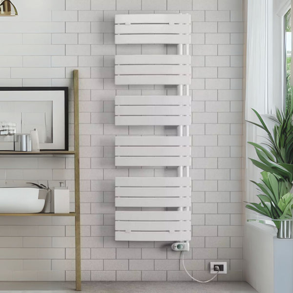 Termoarredo scaldasalviette elettrico E-PIEVE bianco