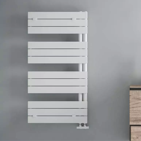 Termoarredo scaldasalviette ALBA H 1730 mm interasse 50 mm bianco