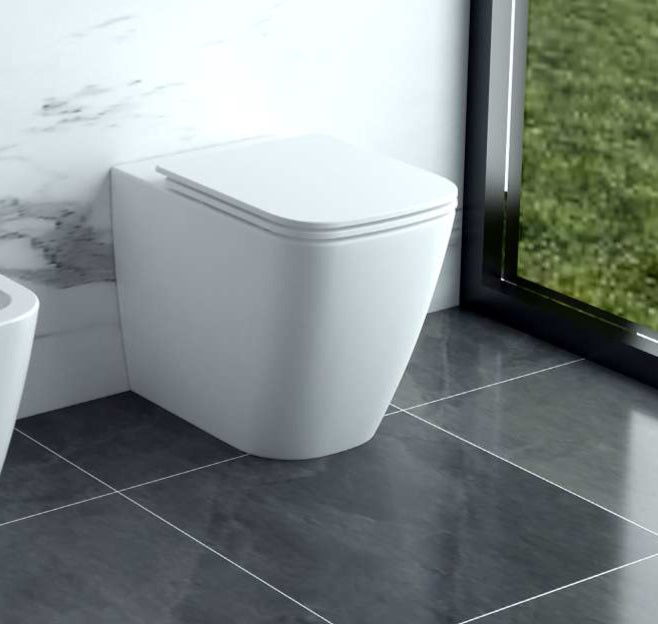 KARAG W.C. NEW LEGEND a pavimento filo parete bianco lucido