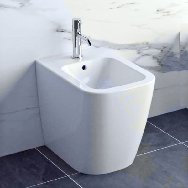 KARAG BIDET NEW LEGEND a pavimento filo parete bianco lucido
