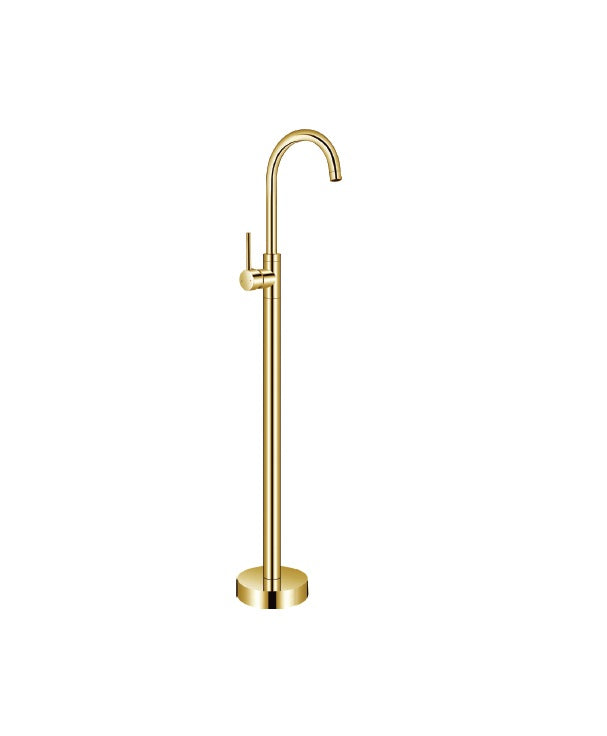 KARAG Miscelatore vasca da terra ARTEMIS cartuccia ceramica doccetta ABS flessibile inox 150 cm