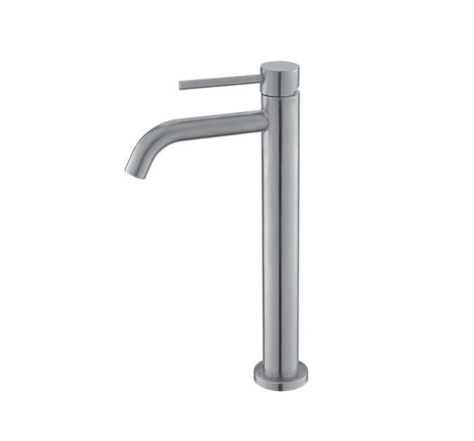 KARAG Miscelatore lavabo alto ARTEMIS cartuccia ceramica flessibili collegamento 35 cm